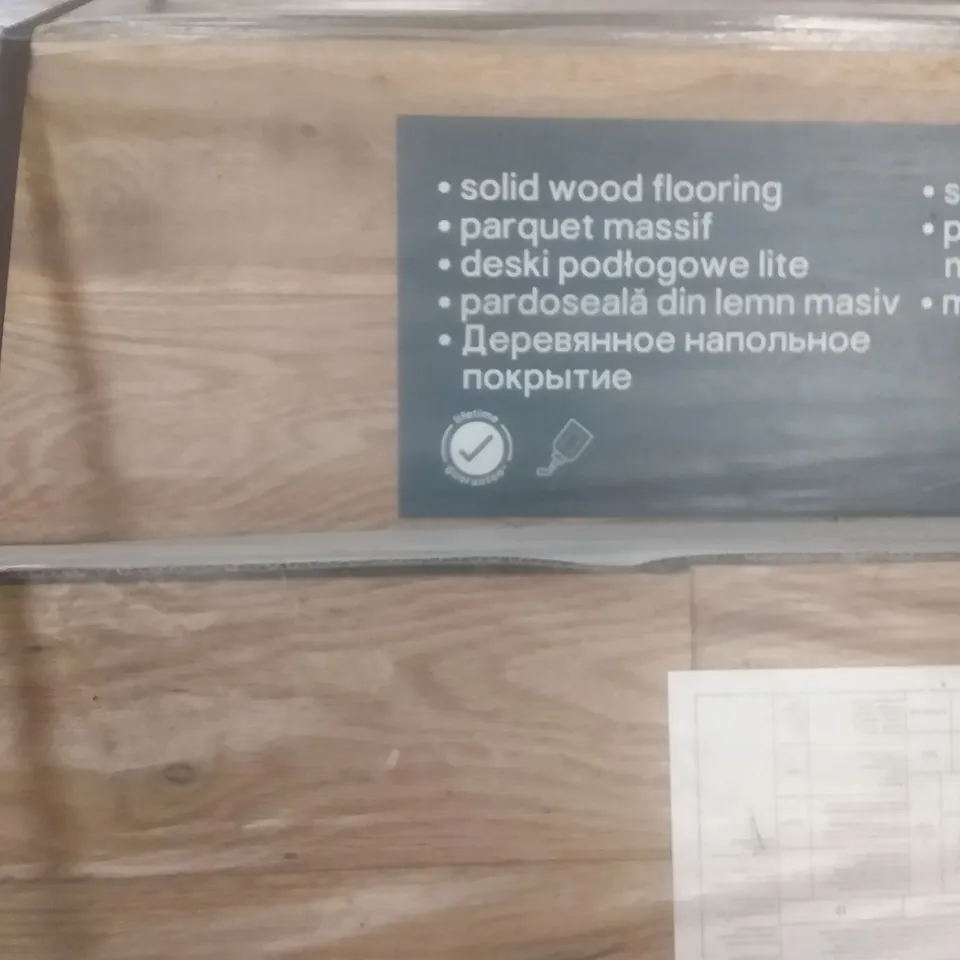 PALLET OF SOLID NATURAL HARDWOOD OAK WOOD FLOORING 