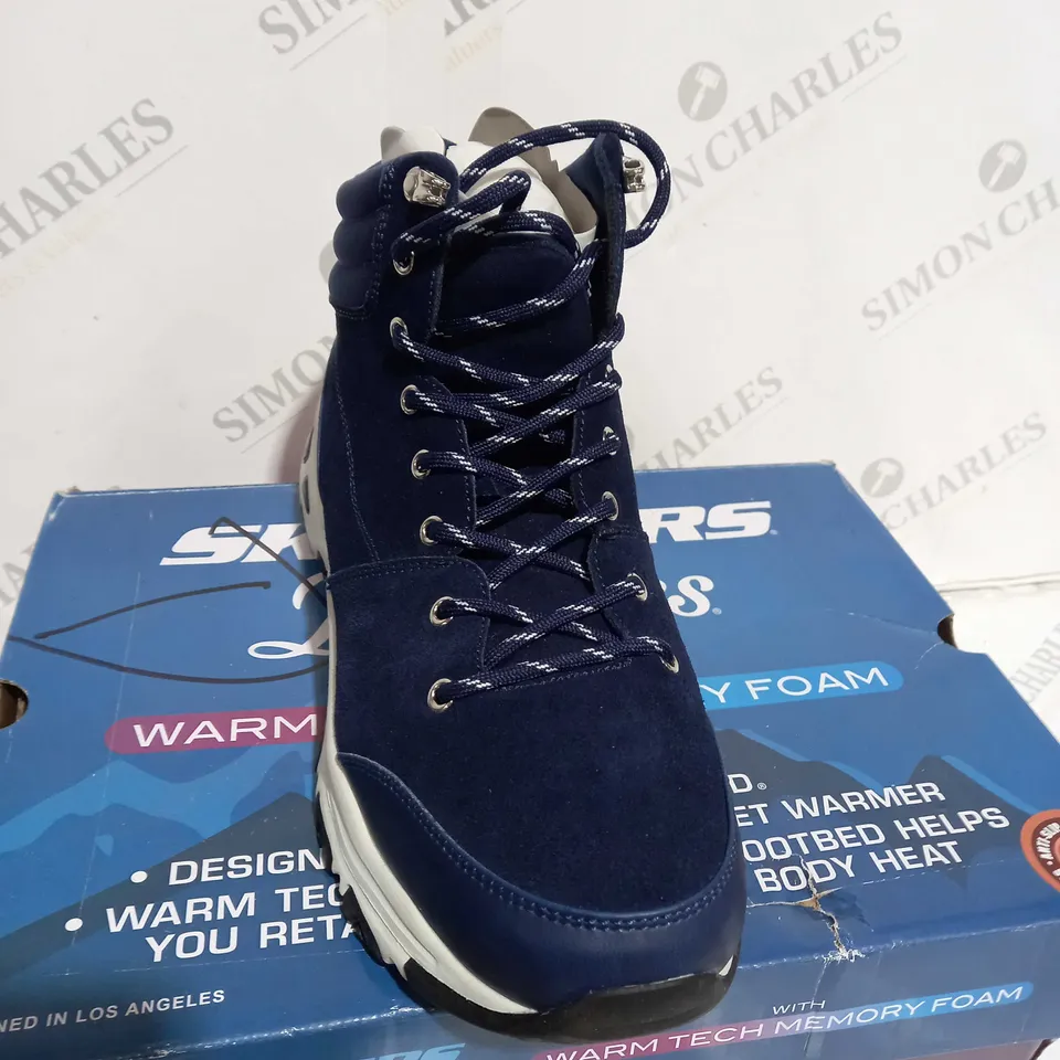 SKECHERS BLUE WALKING BOOTS - SIZE 7