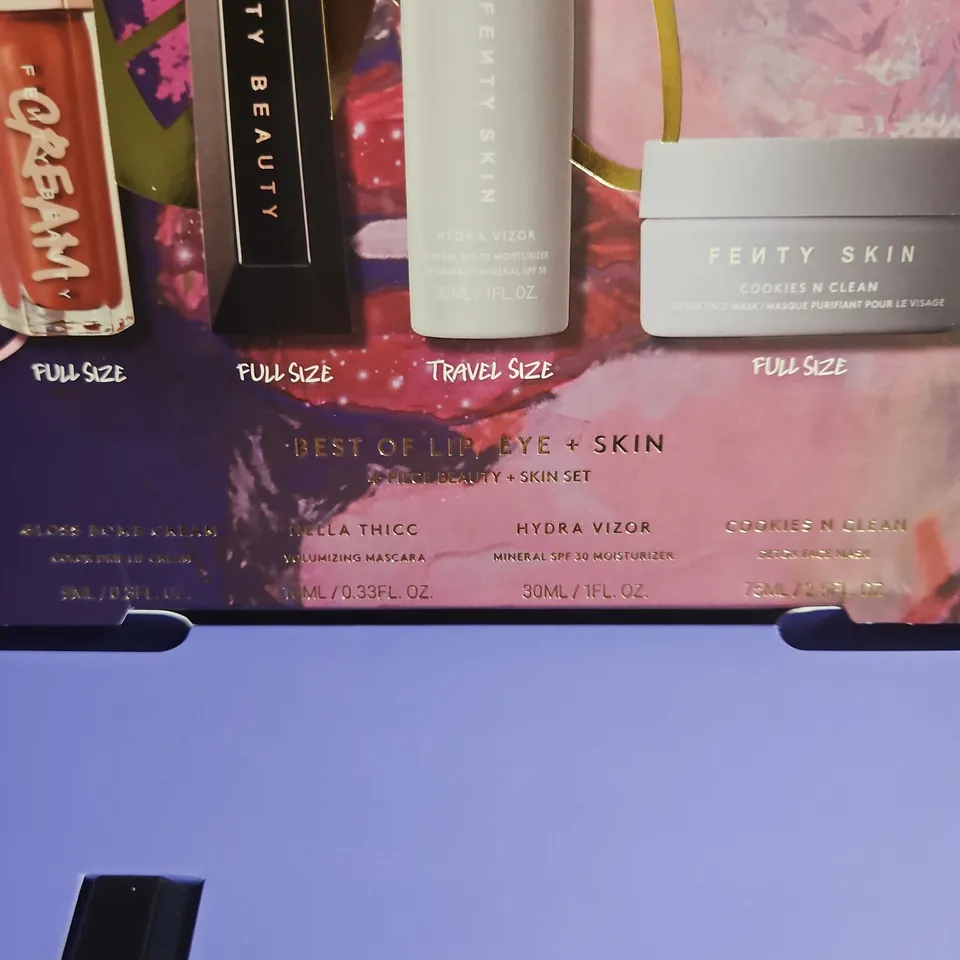 FENTY BEAUTY BEST OF LIP, EYE & SKIN 4PCE BEAUTY SET