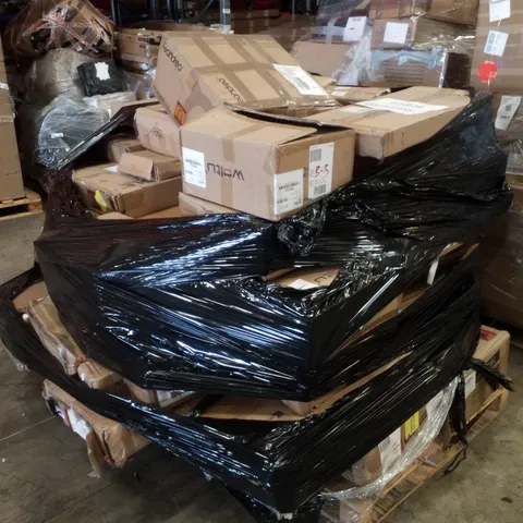 PALLET CONTAINING ASSORTED PRODUCTS INCLUDING STORAGE OTTOMAN, CAT TREE, DRESSING TABLE & DINING TABLE