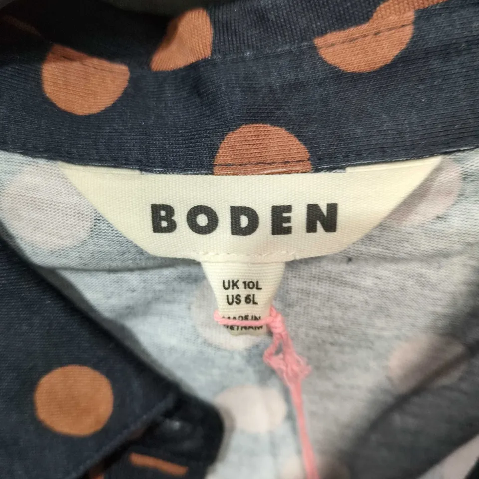 BODEN NAVY POLKA DOT DRESS – WOMEN'S, UK 10L (US 6L)