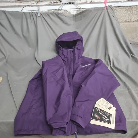 ADIDAS TERREX PURPLE JACKET – MEN'S, SIZE M