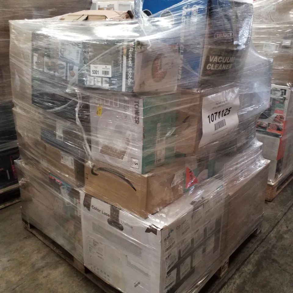 PALLET OF APPROXIMATELY 64 UNPROCESSED RAW RETURN HOUSEHOLD AND ELECTRICAL GOODS TO INCLUDE;