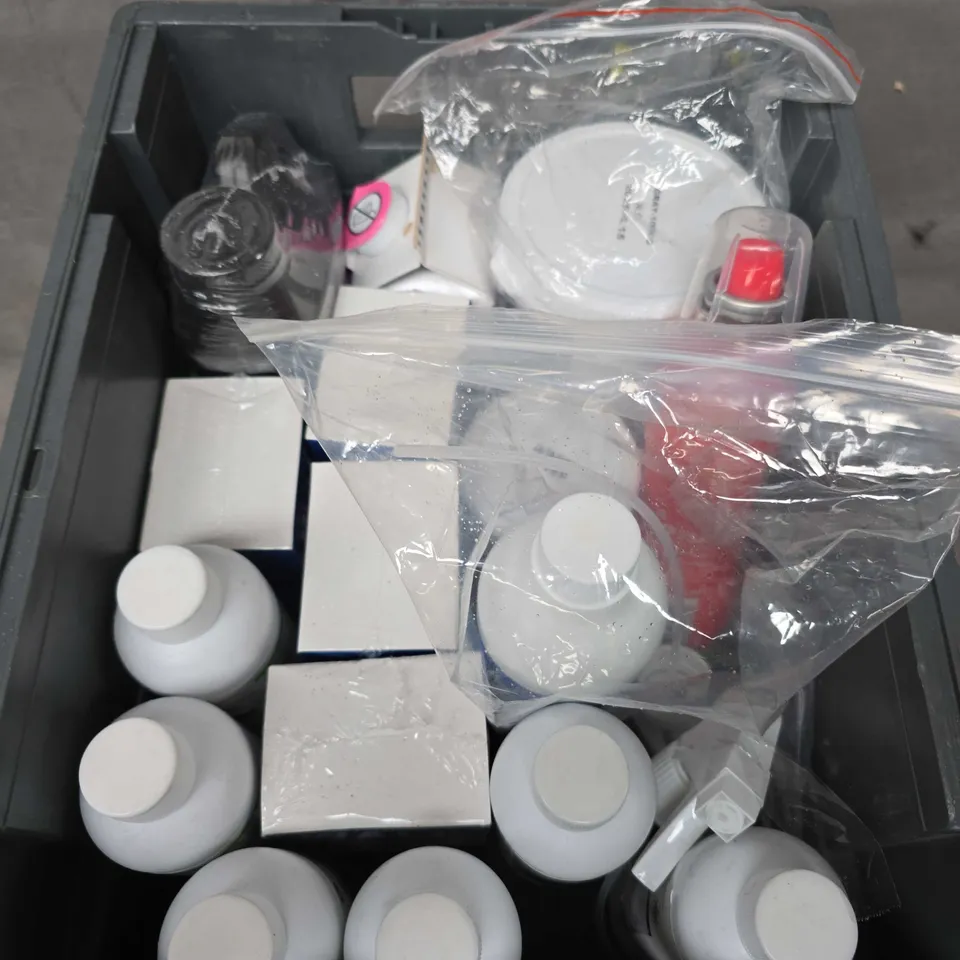 APPROXIMATELY 15 ASSORTED HOUSEHOLD ITEMS TO INCLUDE WALL SPRAY, STAIN REMOVER, HARDENER ETC