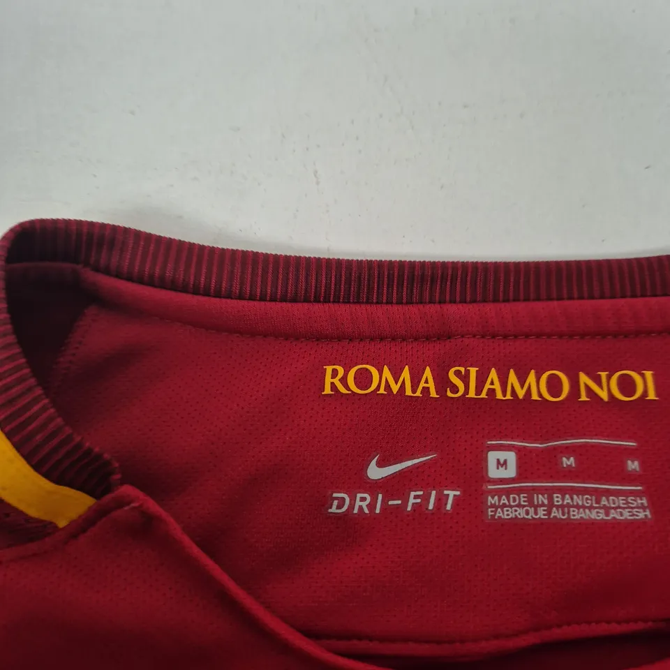 NIKE AS ROMA FOOTBALL JERSEY – AUTHENTIC DRI-FIT, MEN'S SIZE M
