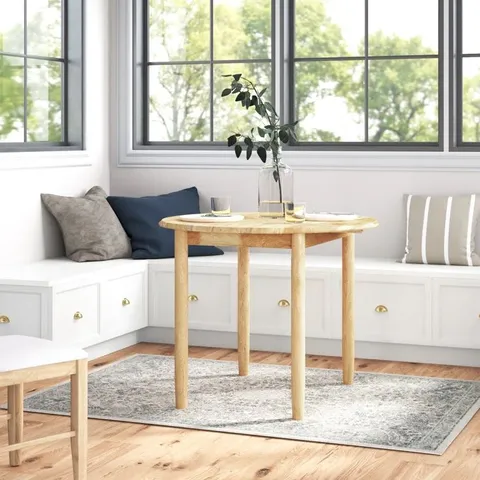 BOXED ANKRUM EXTENDABLE DROP LEAF SOLID OAK DINING TABLE 