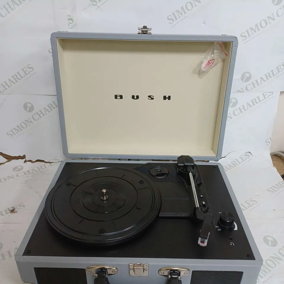 BOXED BUSH CLASSIC TURNTABLE GREY 