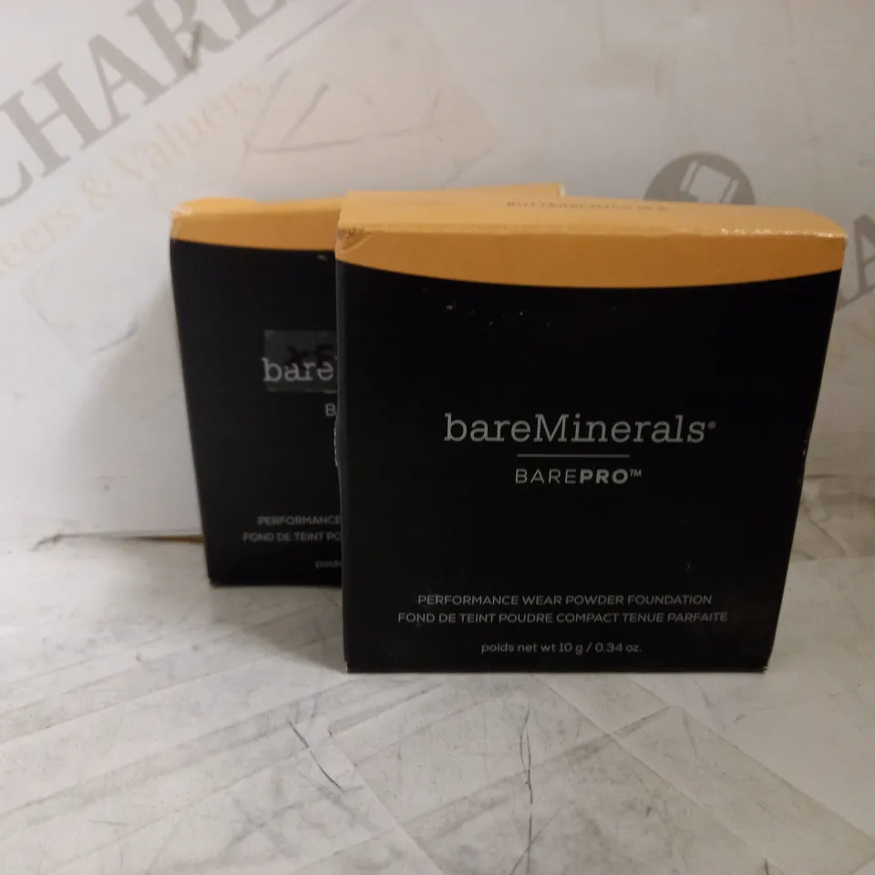 LOT OF 2 X BAREMINERALS BAREPRO PERFORMANCE WEAR - BUTTERSCOTCH 15.5