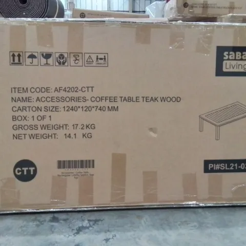 BOXED COFFEE TABLE -TEAKWOOD-
