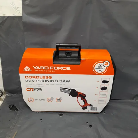 YARDFORCE CORDLESS 20V PRUNING SAW 