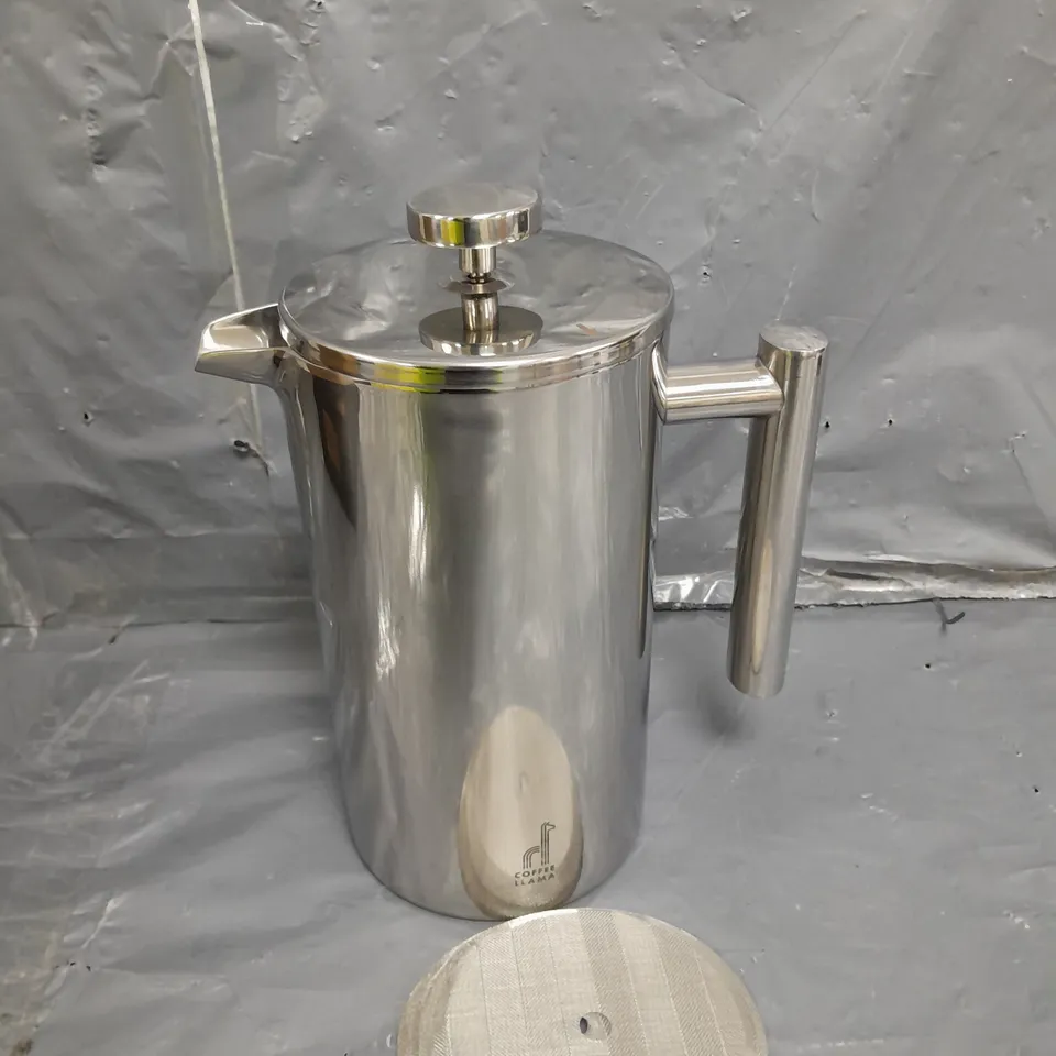 BOXED STAINLESS STEEL COFFEE PRESS 