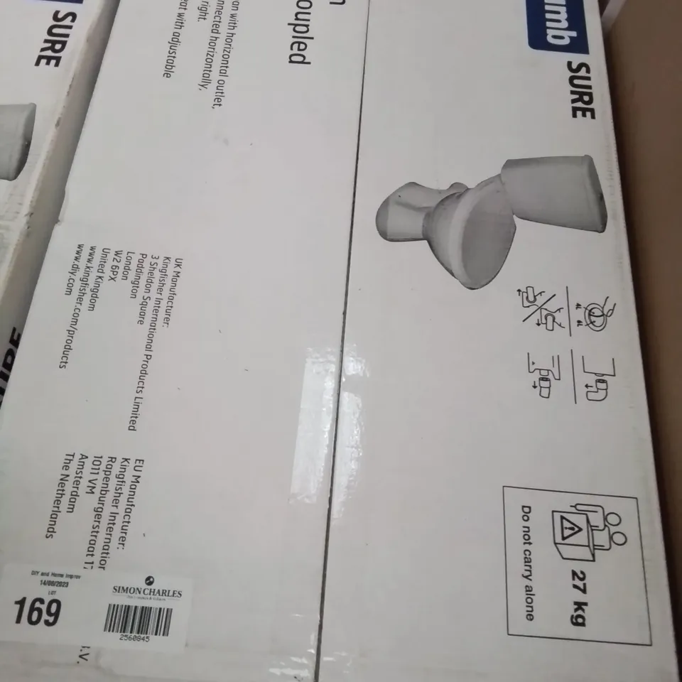 BOXED PLUMBSURE BODMIN CLOSE COUPLED TOILET