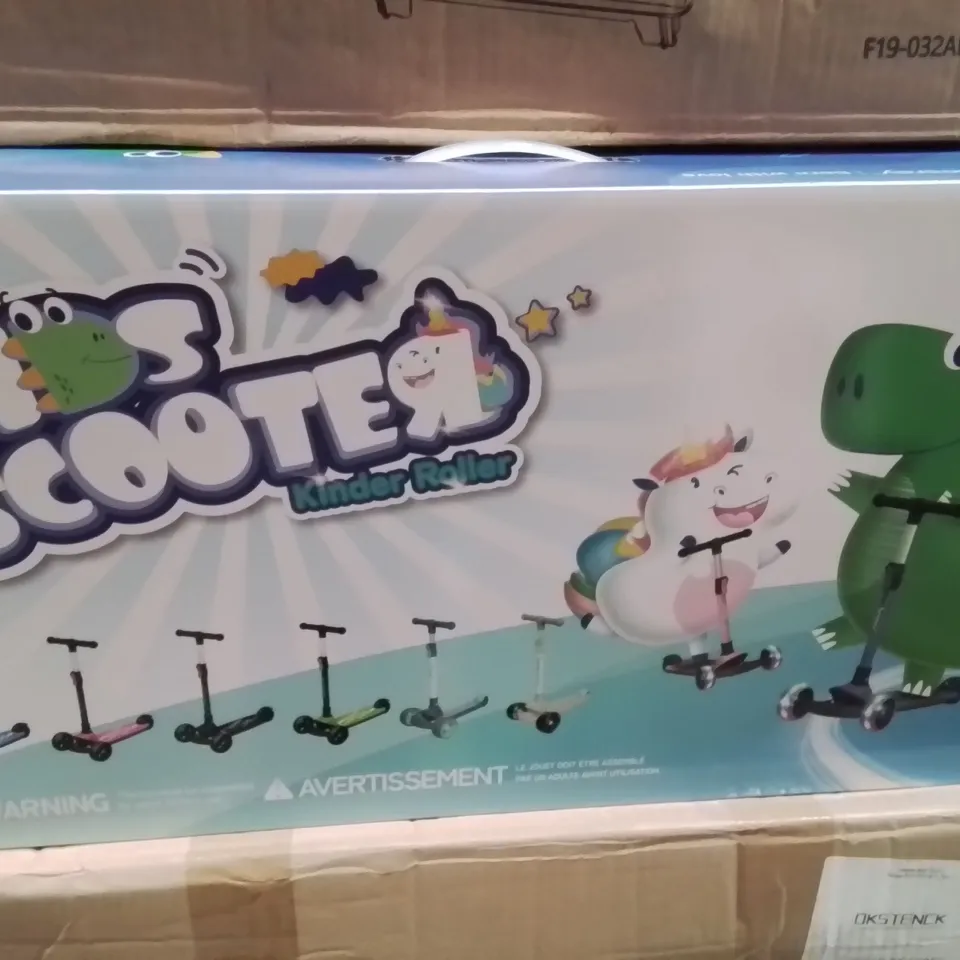 PALLET CONTAINING LARGE QUANTITY OF BESREY KINDER ROLLER KIDS SCOOTERS, PORTABLE FIRE PITS ETC.