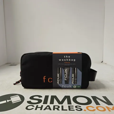 FCUK URBAN GIFT SET IN WASHBAG – HAIR & BODY WASH 250ML, BODY SPRAY 200ML & DEODORANT 200ML