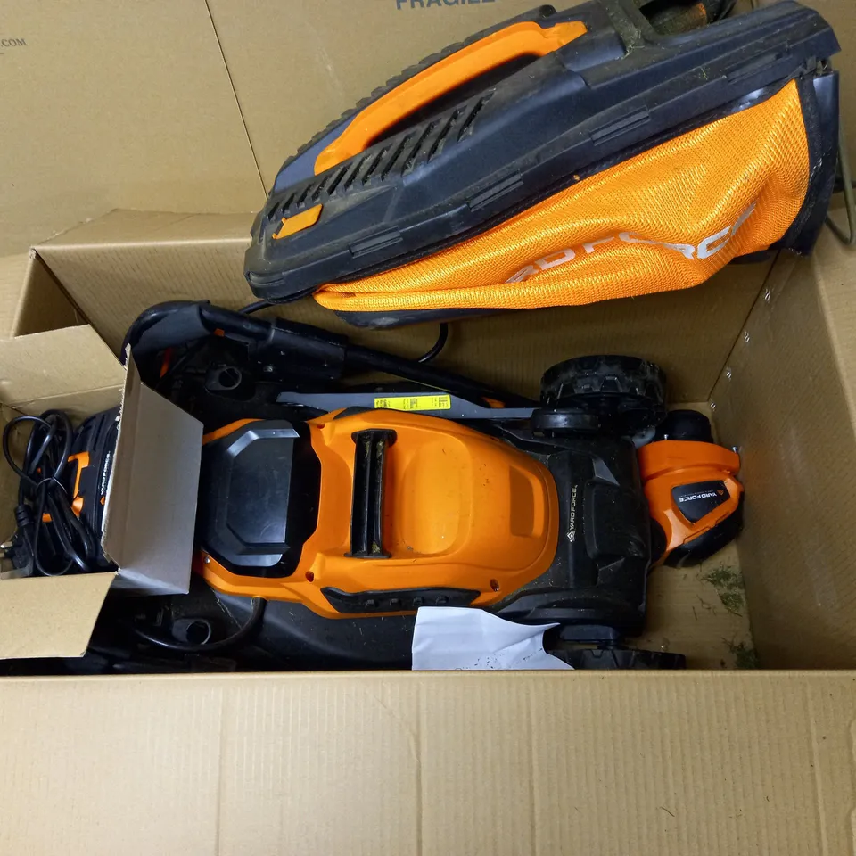 YARD FORCE 32CM ROTARY CORDLESS LAWNMOWER PLUS CORDLESS GRASS TRIMMER