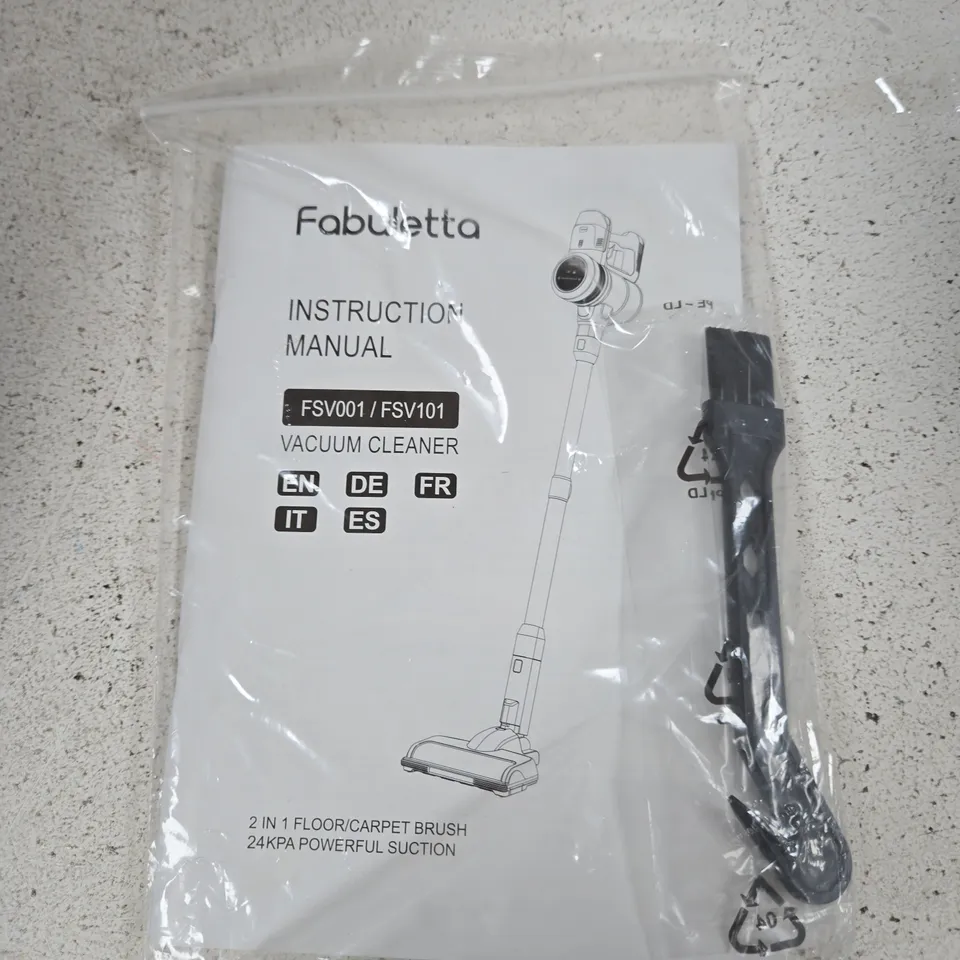 FABULETTA VACUUM CLEANER FSV001/FSV101 – 2-IN-1 FLOOR & CARPET BRUSH, BOXED