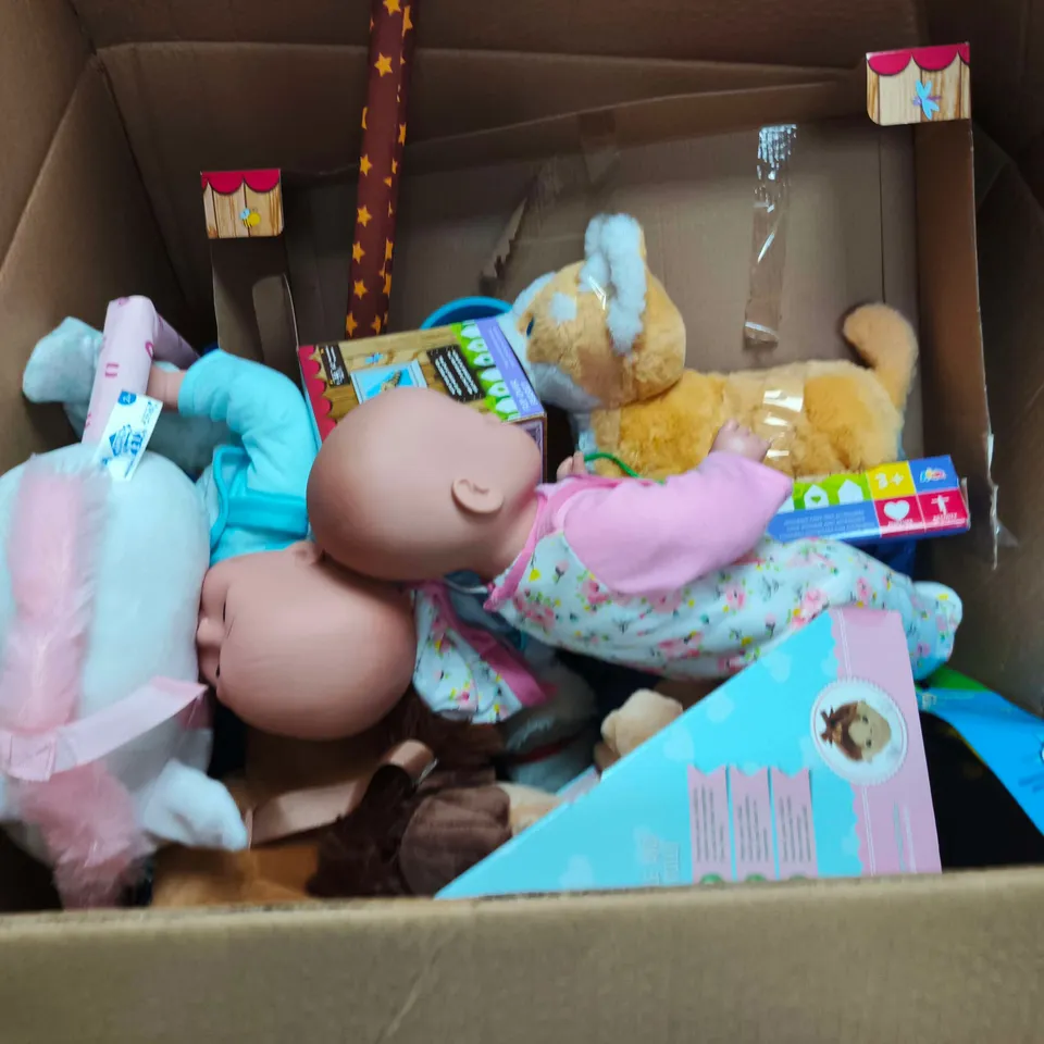 LARGE BOX OF APPROX 10 ASSORTED TOYS AND GAMES