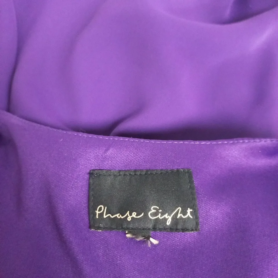 PHASE EIGHT PURPLE WRAP DRESS – UK 18