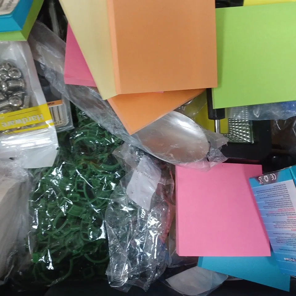 APPROXIMATELY 15 ASSORTED HOUSEHOLD ITEMS TO INCLUDE BLU-TACK, RESISTANCE BANDS, EXTRA TOUGH PLASTERS, ETC