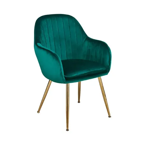 BARRYTE DINING CHAIRS IN VELVET GREEN