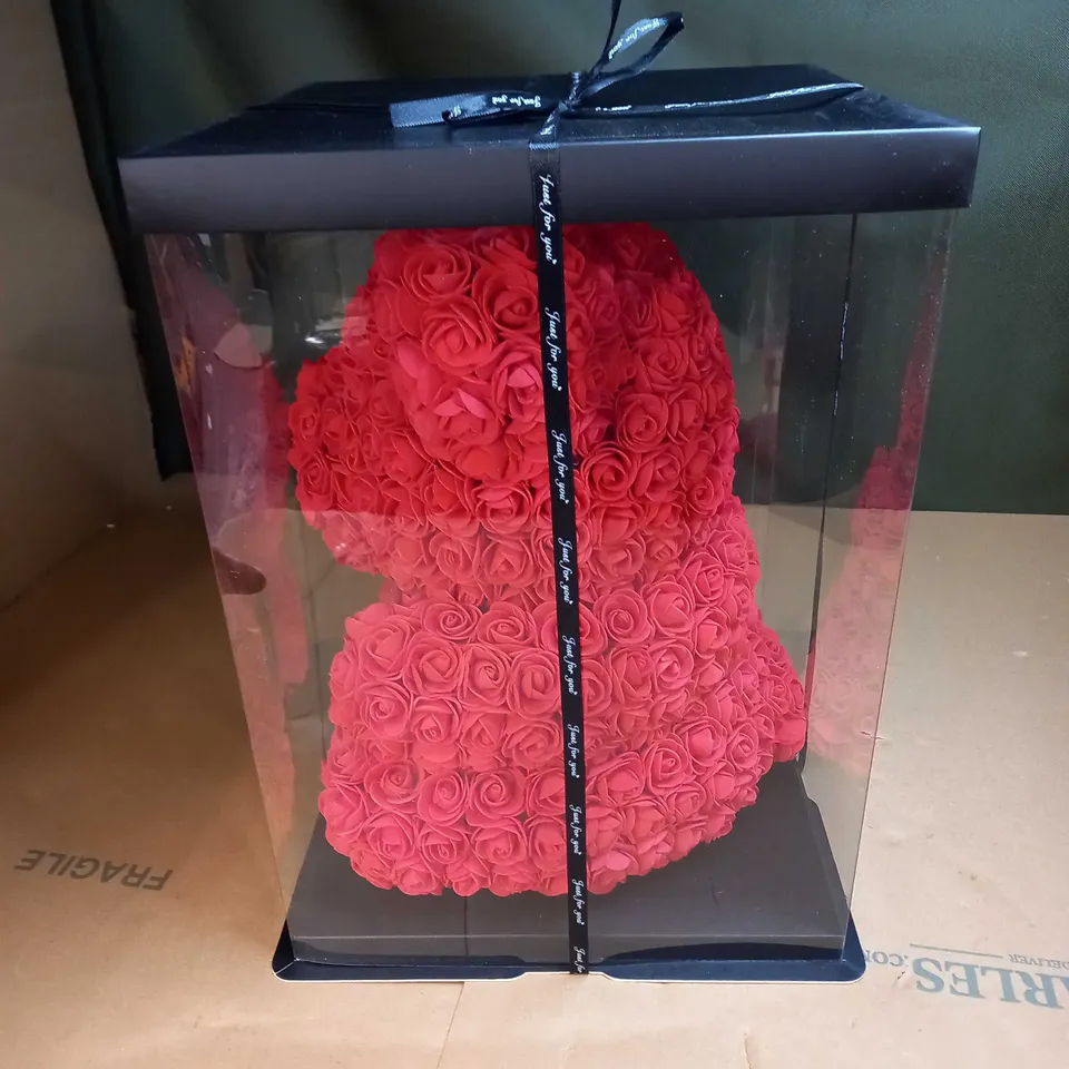 JUST FOR YOU RED ROSE BEAR 