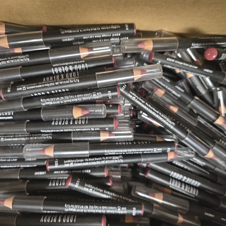 LARGE QUANTITY OF LORD & BERRY VINTAGE ROSE LIP LINER PENCILS