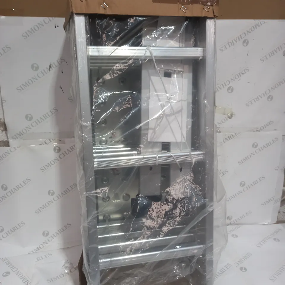 BOXED BUILDCRAFT 4-SECTION 3.35M ALUMINIUM FOLDING LADDER W/PLATFORM