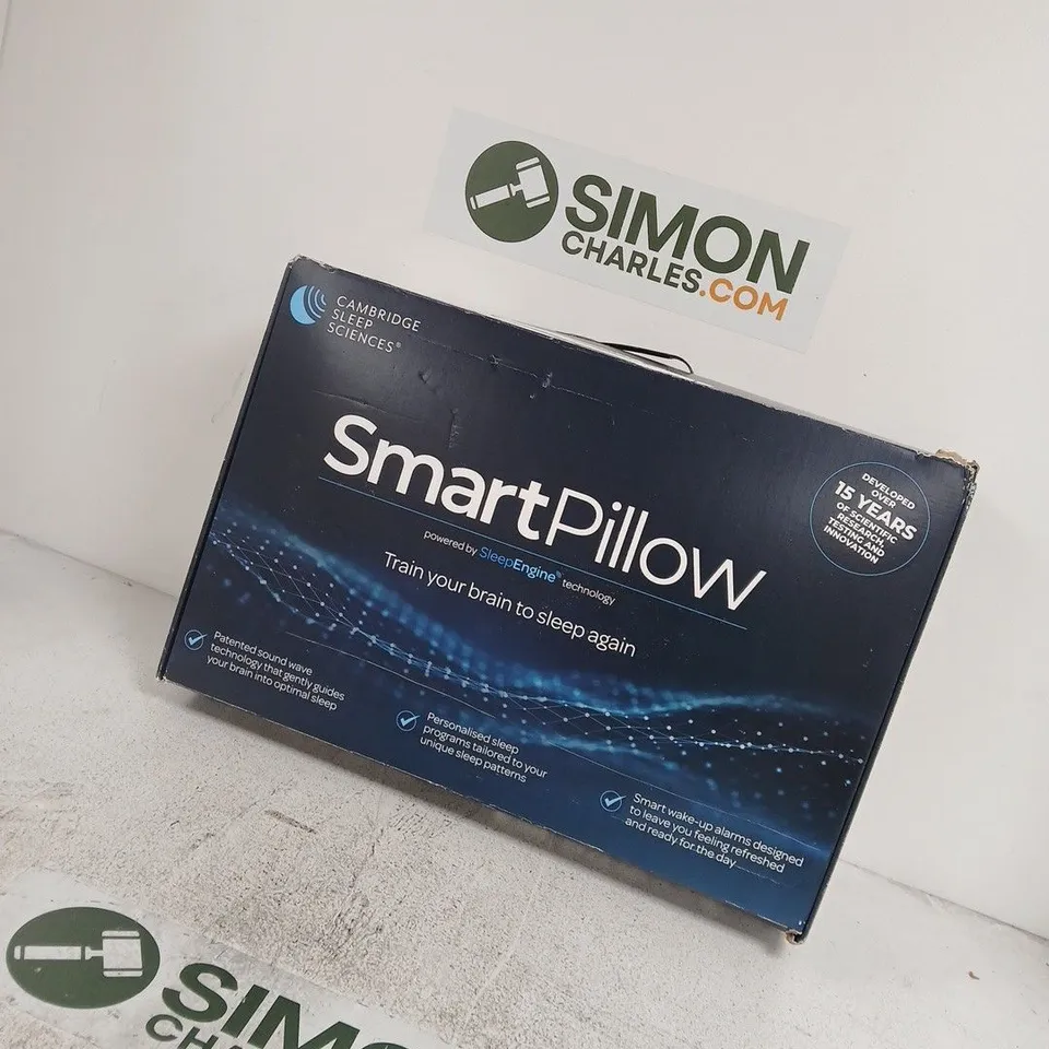 CAMBRIDGE SLEEP SCIENCES SMARTPILLOW – BOXED SLEEP TECHNOLOGY PILLOW