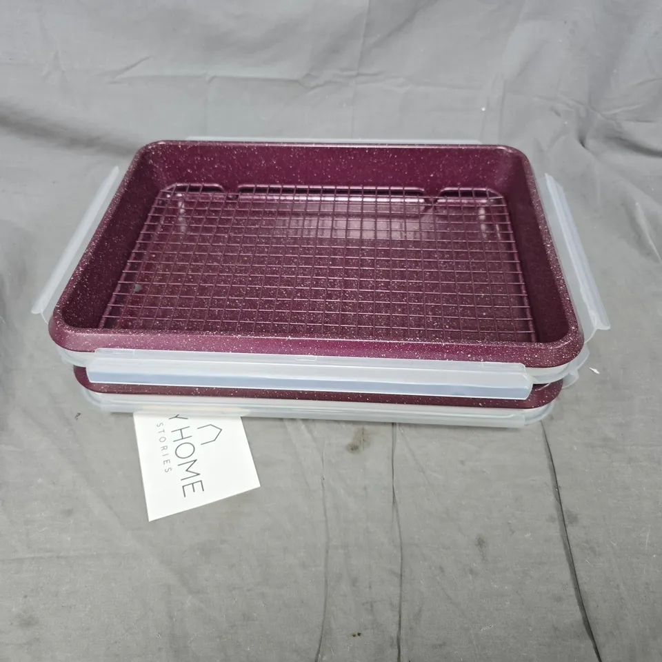 CURTIS STONE SET OF 2 DURA-PAN+ ROAST & BAKE STORE PAN