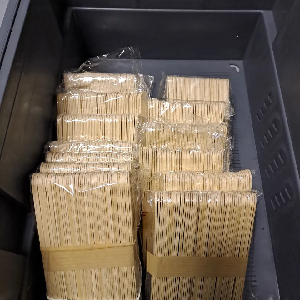 APPROXIMATELY 15 PACKS OF WOODEN WAXING STICKS