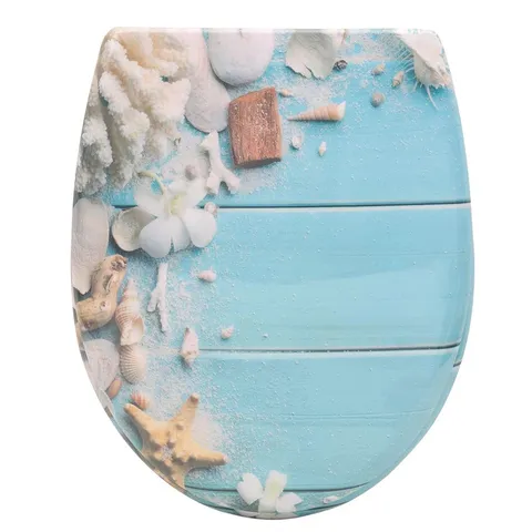 BOXED DEJONAE SOFT CLOSE ELONGATED STANDARD TOILET SEAT