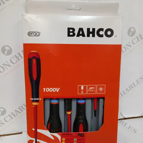BAHCO BE-9884S MIXED INSULATED ERGO SCREWDRIVER SET 6 PIECE