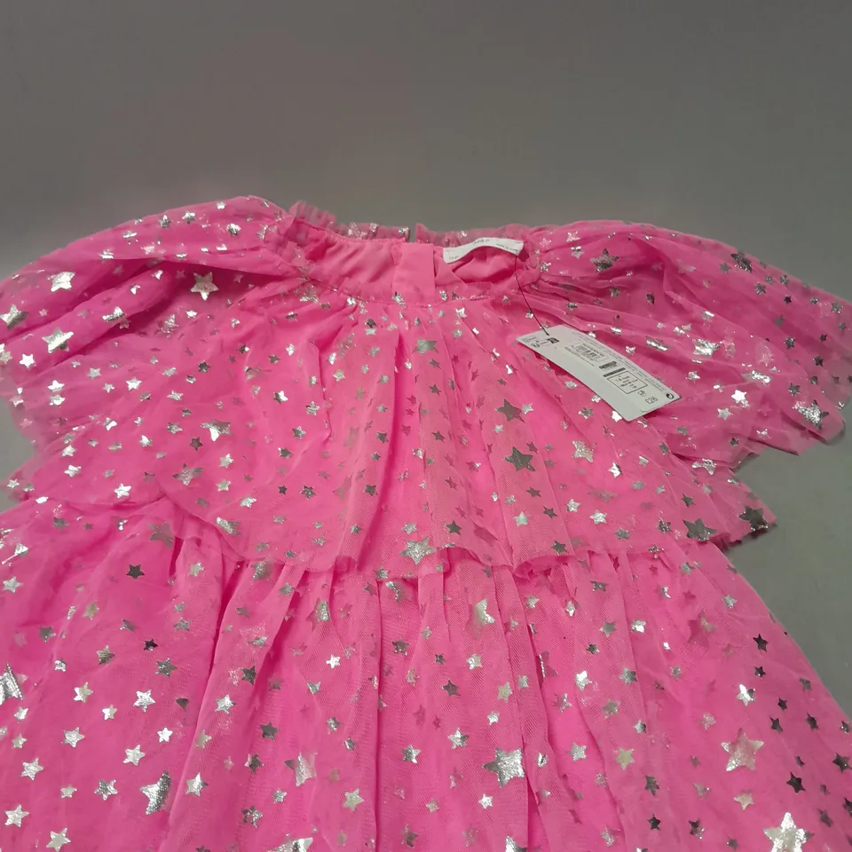 M&S BRIGHT STAR DRESS - UK 7-8 YEARS