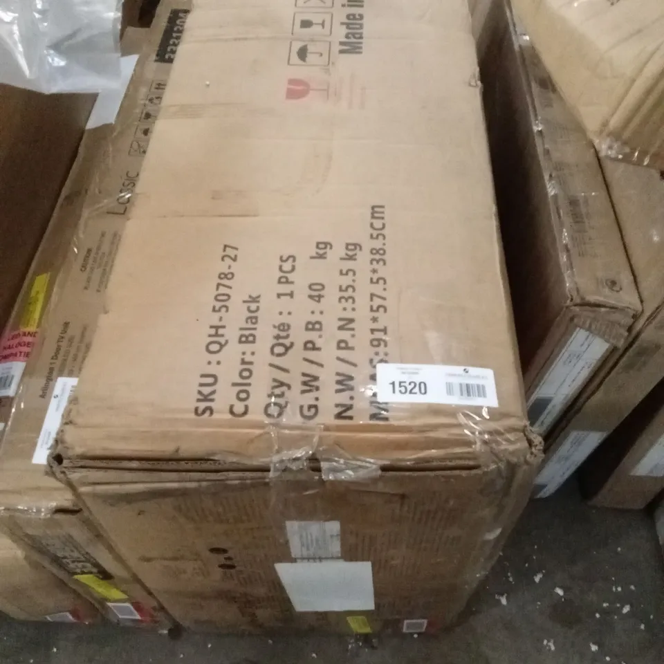 BOXED DRESSING TABLE WITH MIRROR - BLACK (1 BOX)