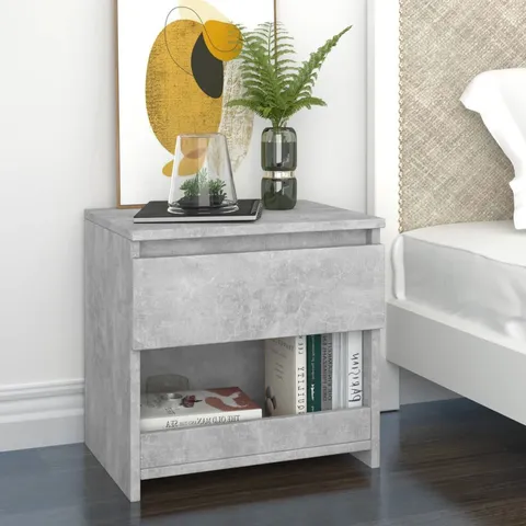 BOXED CRYAL MANUFACTURED WOOD BEDSIDE TABLE (1 BOX)