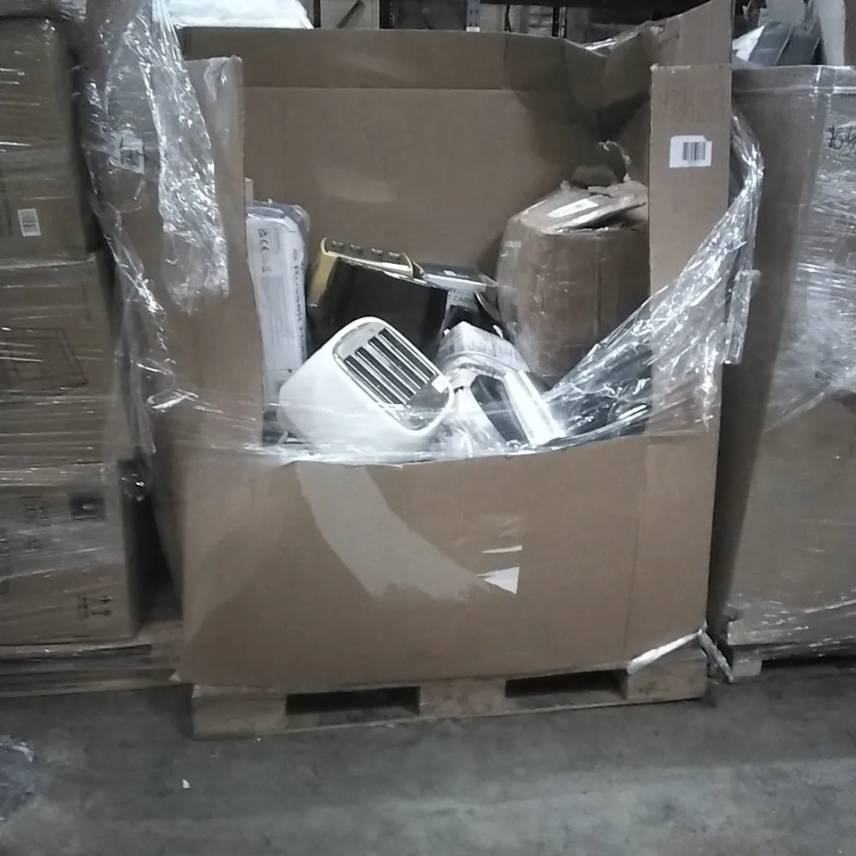 PALLET TO CONTAIN ELECTRICAL HOUSEHOLD GOODS INCLUDING; TOASTER, CORDLESS FOOD CHOPPER, KETTLE