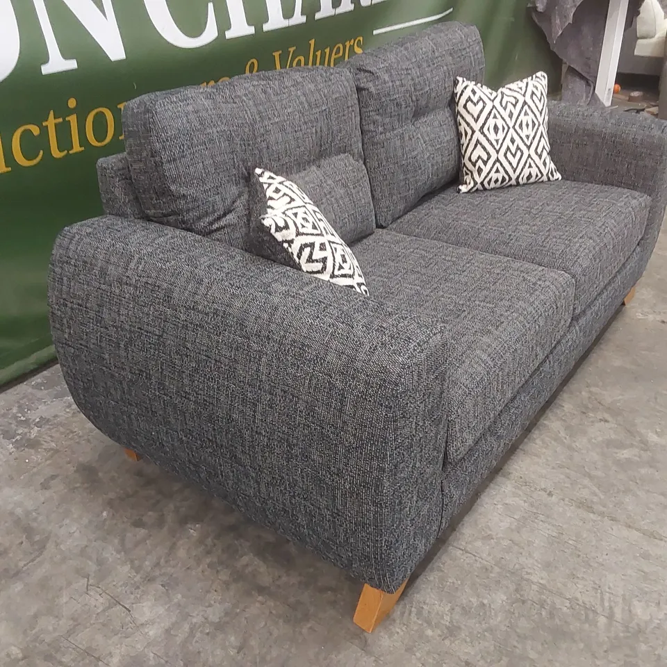 PRENT FABRIC 2 SEATER SOFA - CHARCOAL  RRP £879