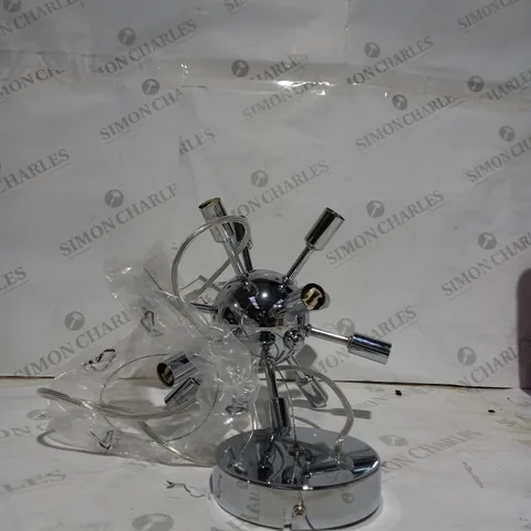 BOXED ASTRID POLISHED AND CHROME STAINLESS STEEL CHANDELIER