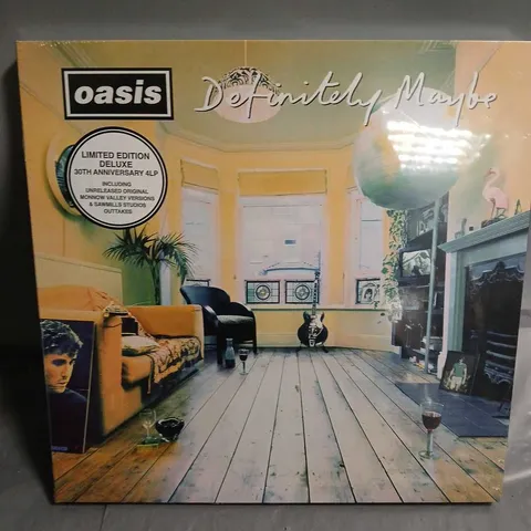 SEALED OASIS DEFINITELY MAYBE LIMITED EDITION DELUXE 30TH ANNIVERSARY LP