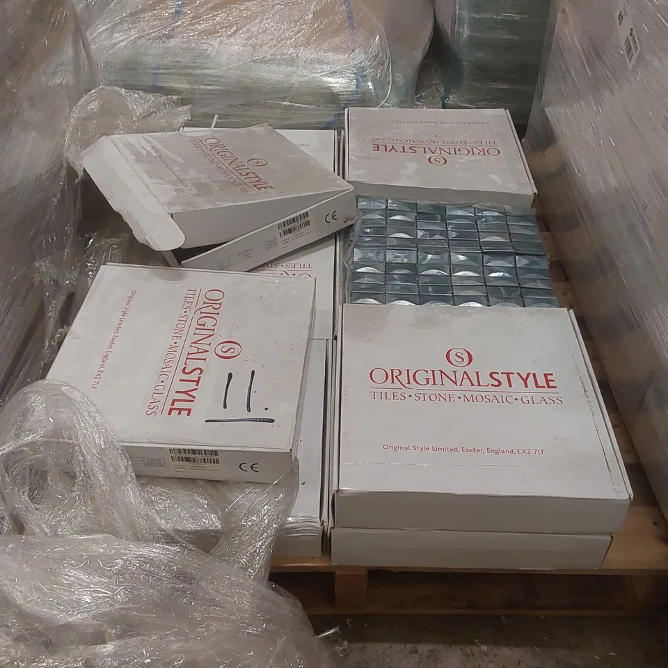 PALLET CONTAINING APPROXIMATELY 65x BRAND NEW MOSAIC TILES
