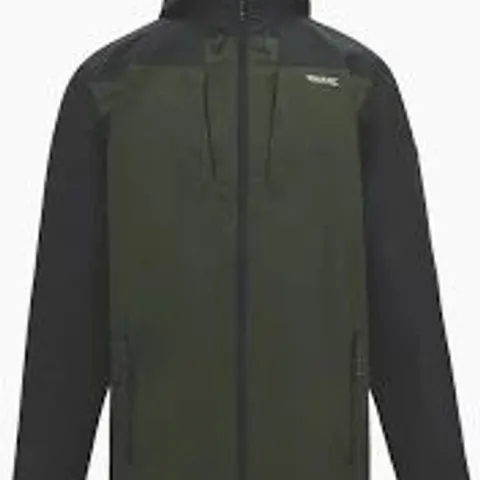 BRAND NEW REGATTA CALDERDALE WATERPROOF JACKET IN GREEN/BLACK - UK XL