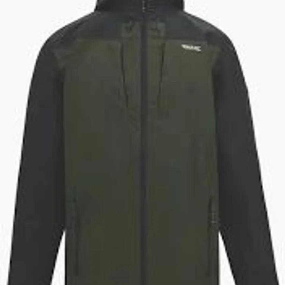 BRAND NEW REGATTA CALDERDALE WATERPROOF JACKET IN GREEN/BLACK - UK XXXL