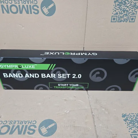 BOXED GYMPROLUXE BAND AND BAR SET 2.0