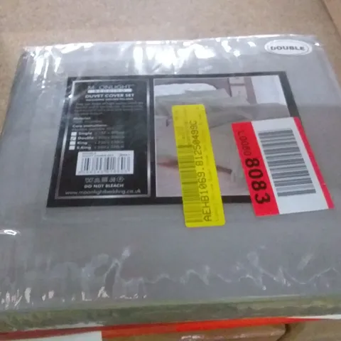 LUXURY STRIPE DUVET COLOUR: SILVER SIZE: DOUBLE