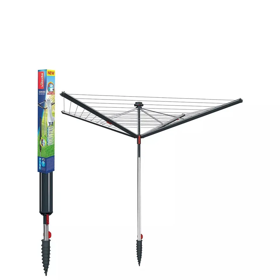 BOXED VILEDA SUNRISE 50M SPLIT POLE ROTARY AIRER RRP £167