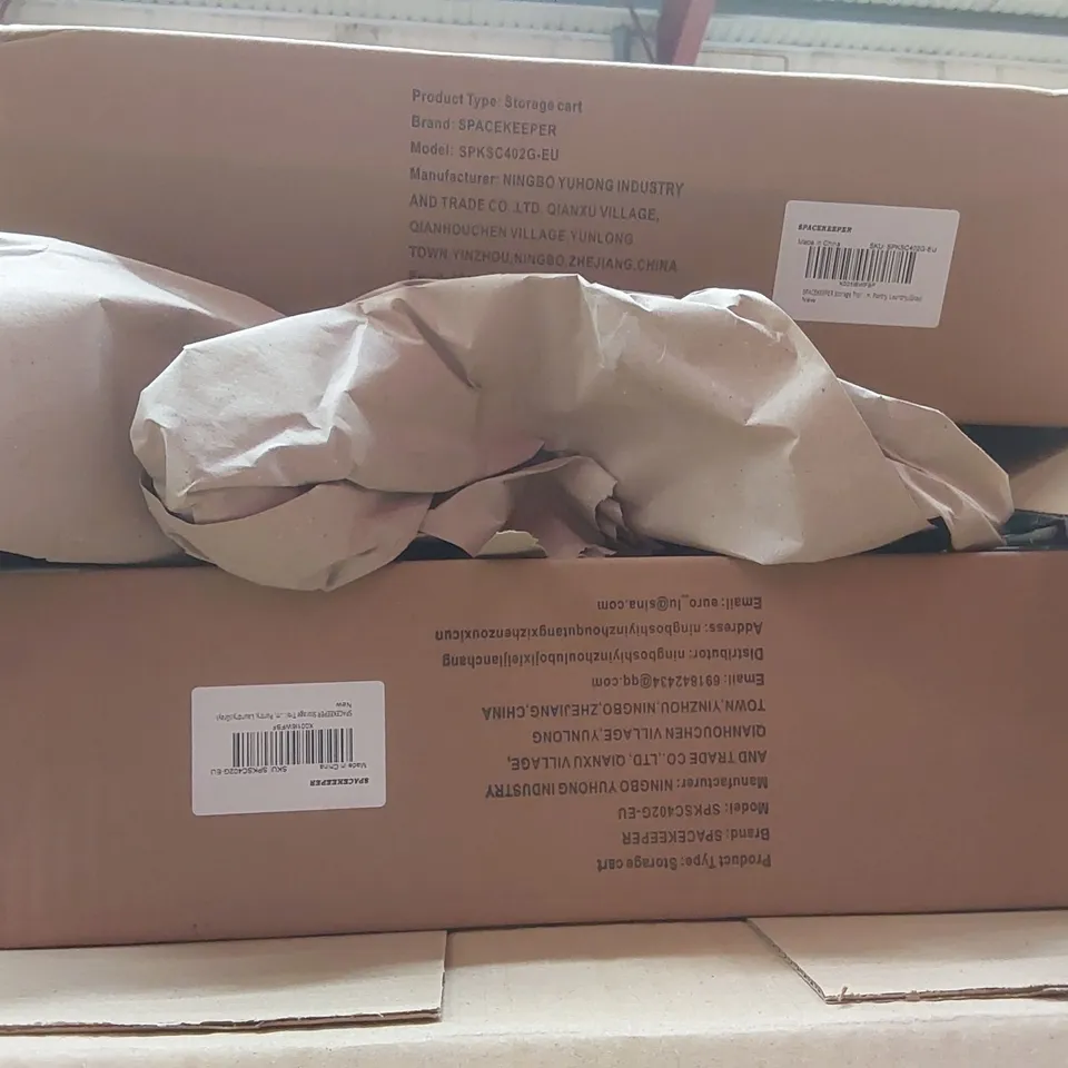PALLET CONTAINING A VERY LARGE QUANTITY OF BOXED STORAGE CARTS