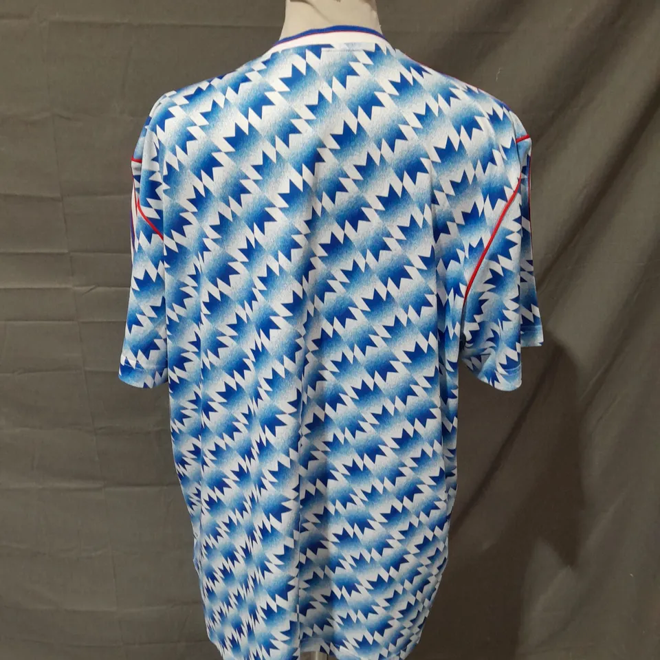 ADIDAS MANCHESTER UNITED FOOTBALL CLUB 1990-1991 AWAY SHIRT - UK XL