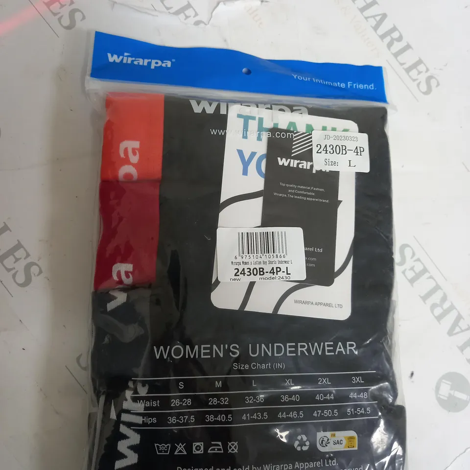 WIRARPA WOMEN'S UNDERWEAR 4 PACK