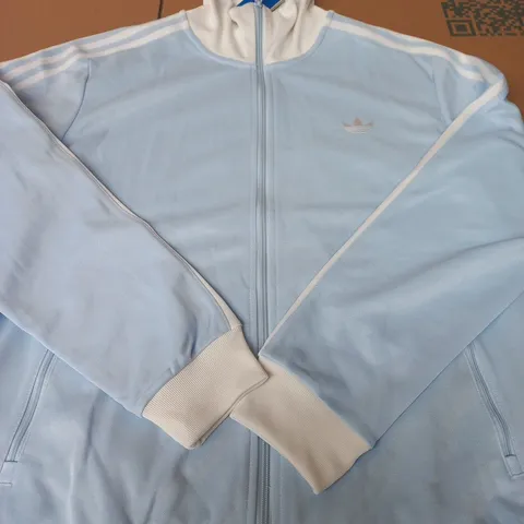 ADIDAS TREFOIL TRACK JACKET – LIGHT BLUE - SIZE XL