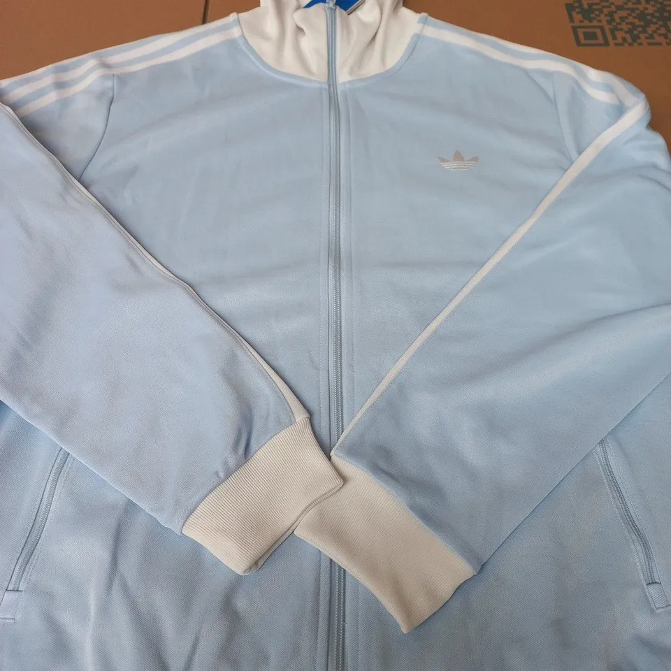 ADIDAS TREFOIL TRACK JACKET – LIGHT BLUE - SIZE XL